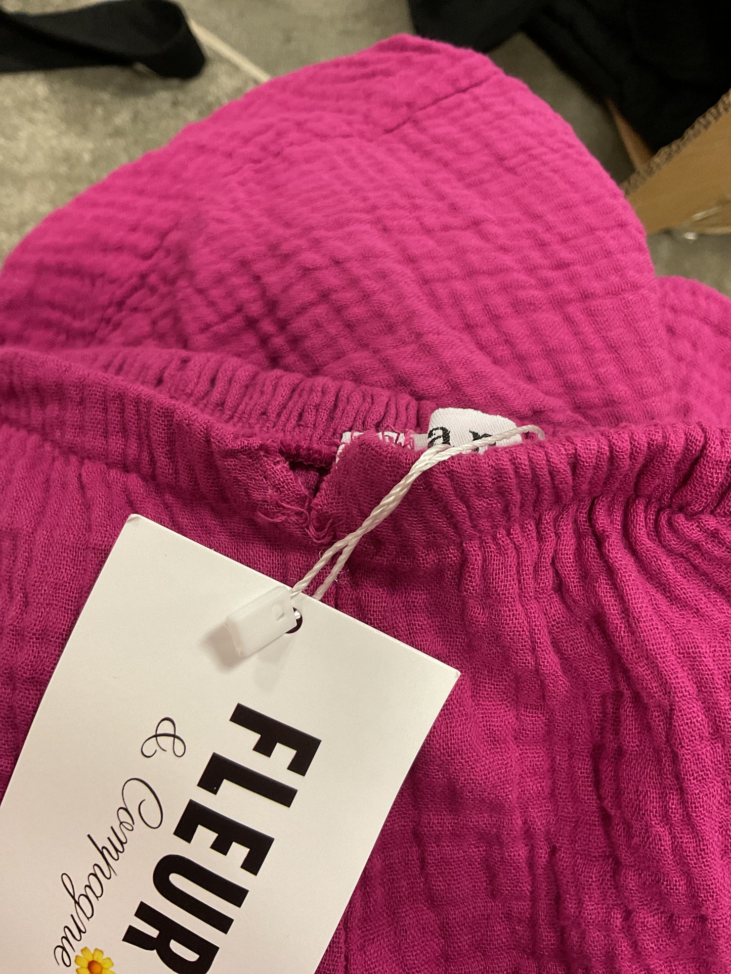Robe dos nus en coton mauve (défectueuse)