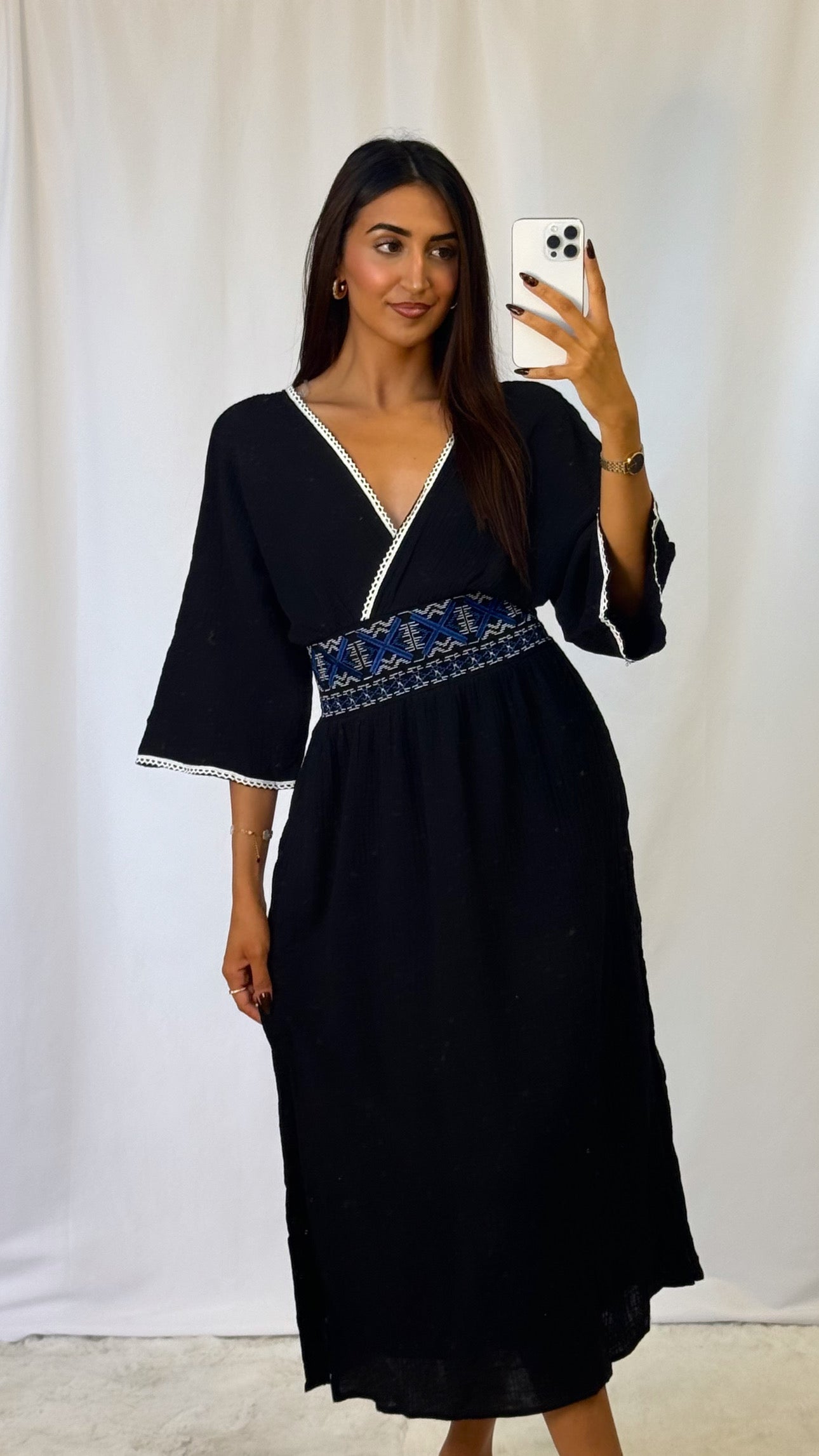 Robe longue noire