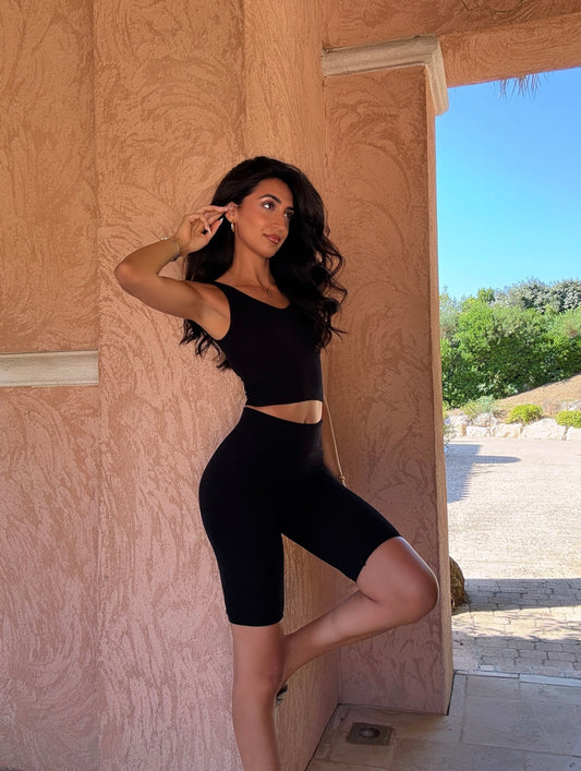 Conjunto Clean Girl negro