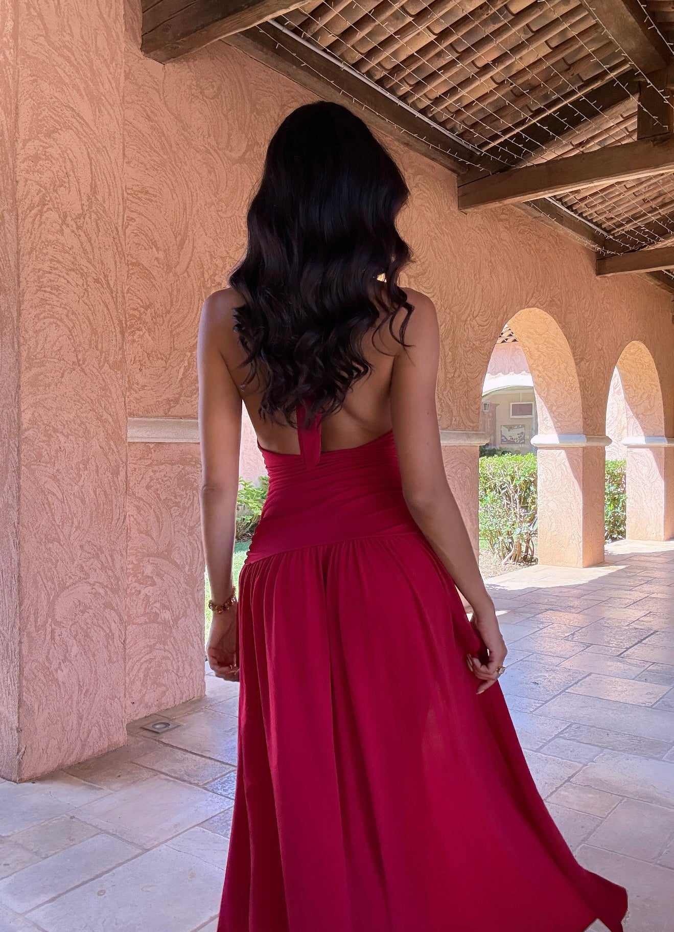 Robe longue fendue (2 coloris)