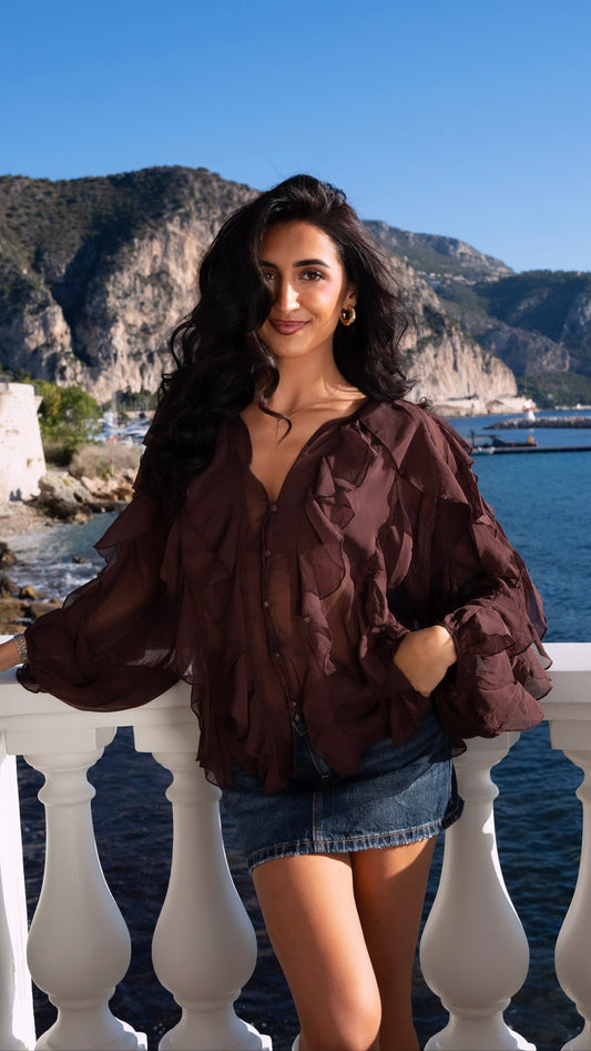 Blusa con volantes (3 colores)