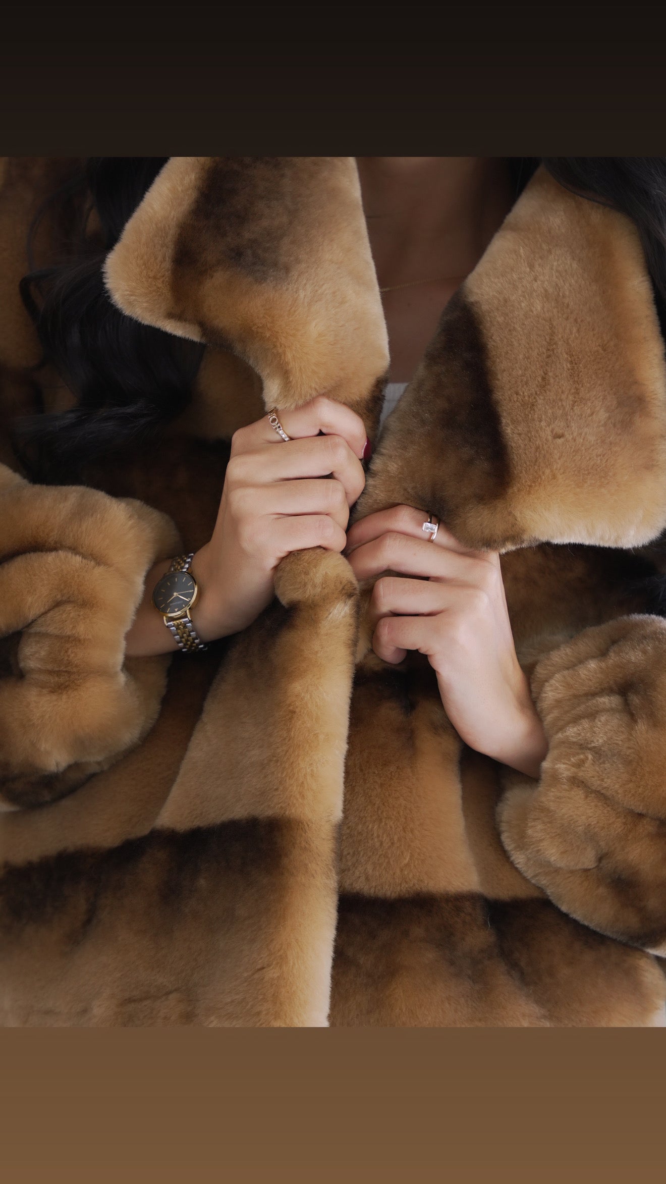 Veste en fourrure douce