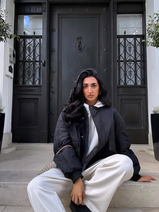 Veste matelassée noire