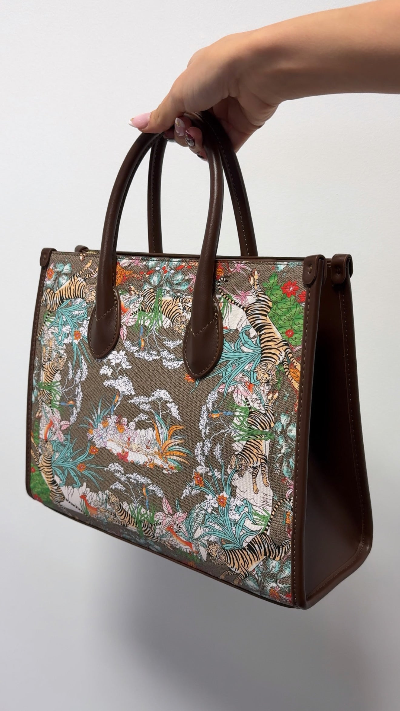 bolsa safari marrón