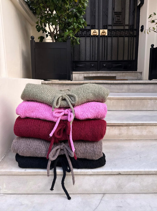 Magnifique Pull doux à noeuds