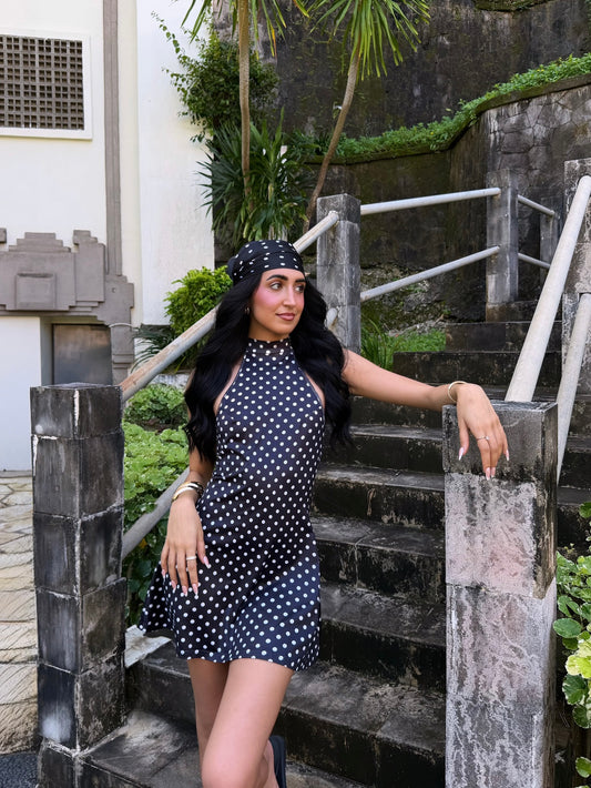 Robe courte à pois (3 coloris)