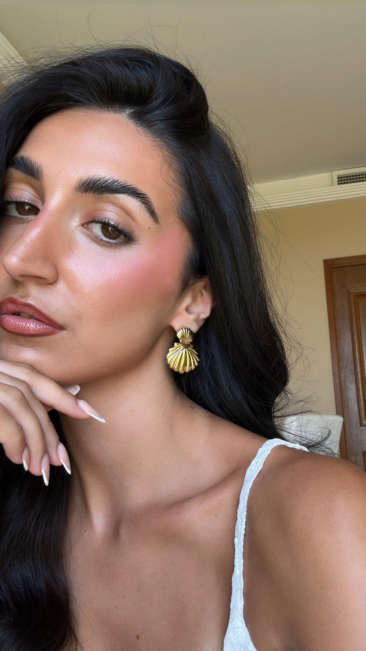 Ohrringe aus Muscheln (Gold/Silber)