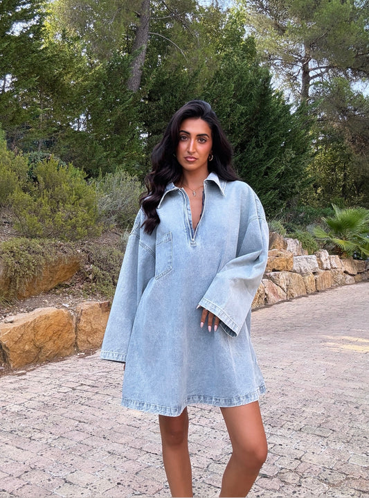 Magnifique robe en jean