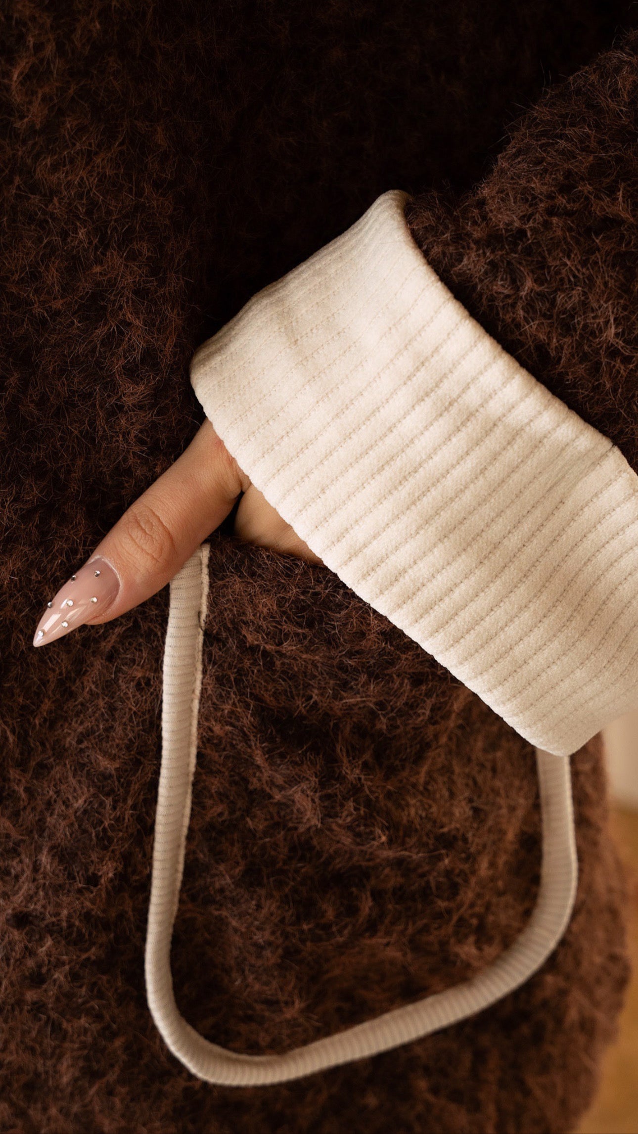 Veste curly bicolore (2 coloris)
