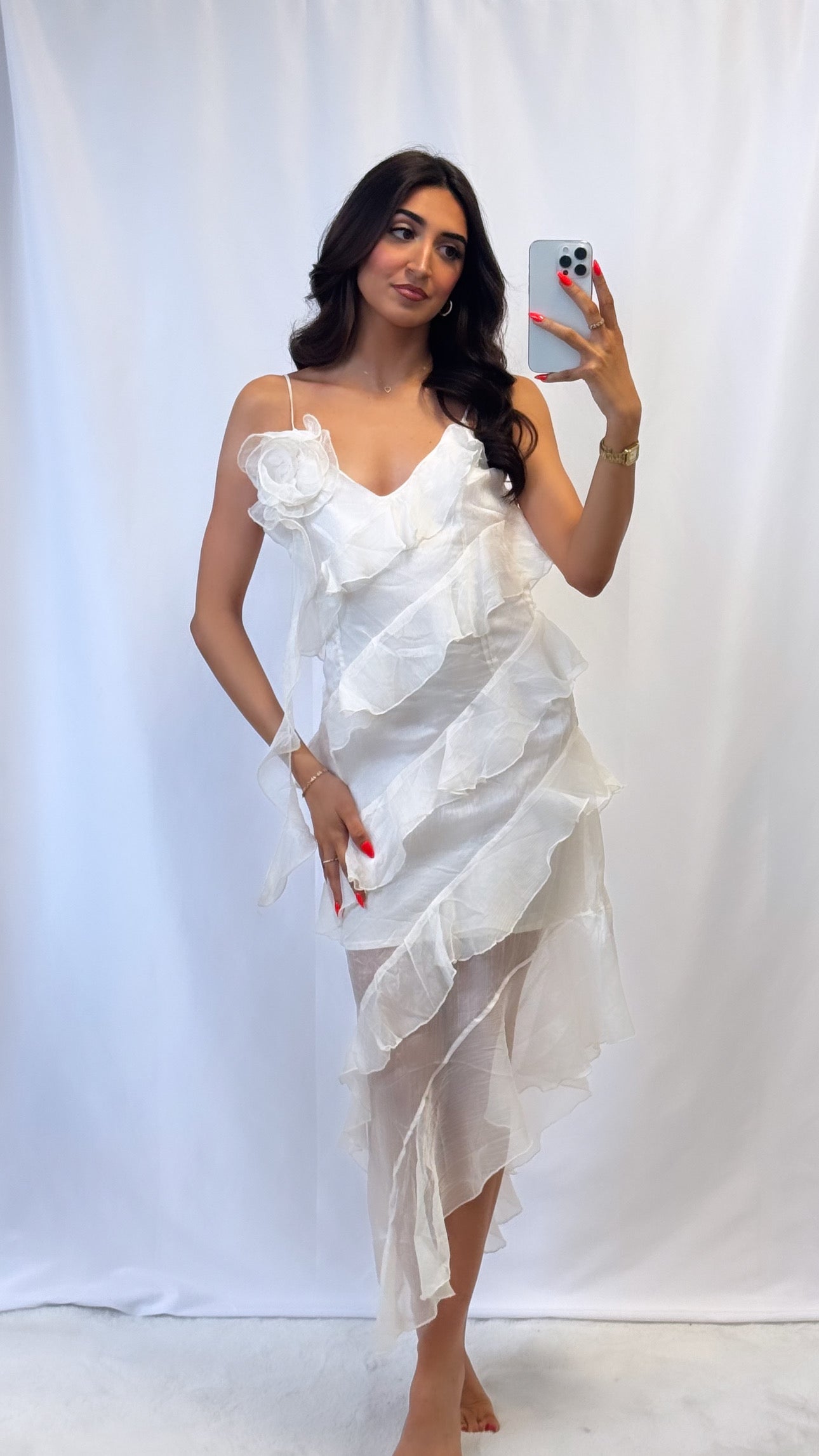 vestido de tul blanco