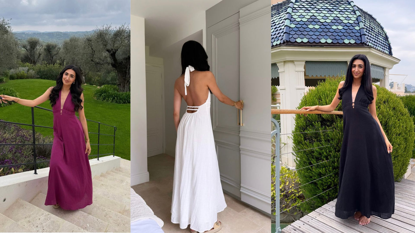 Robe longue dos nu (défectueux)