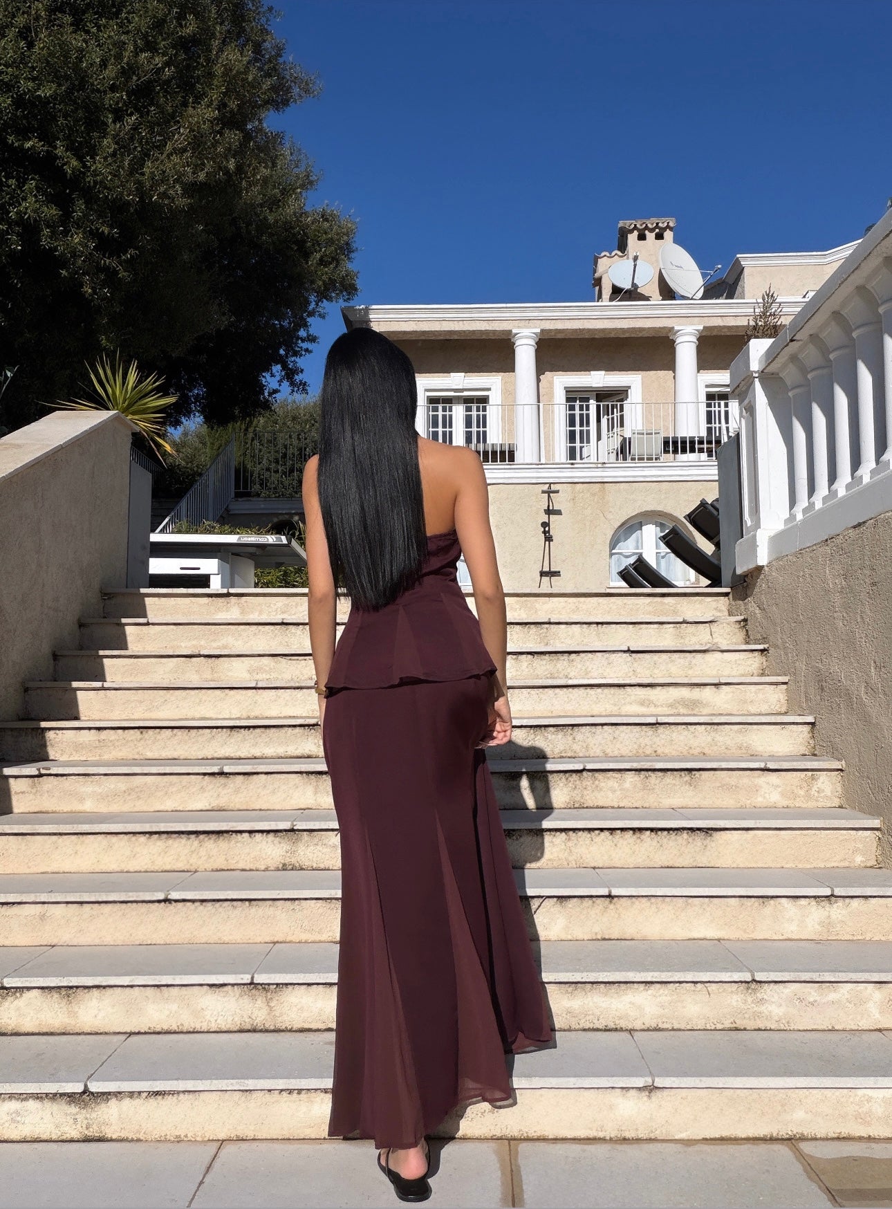 Ensemble haut et jupe longue (2coloris)