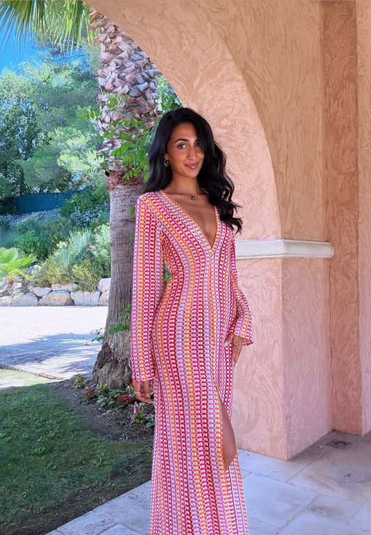 Robe longue bicolore (2 coloris)