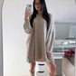 Robe pull beige