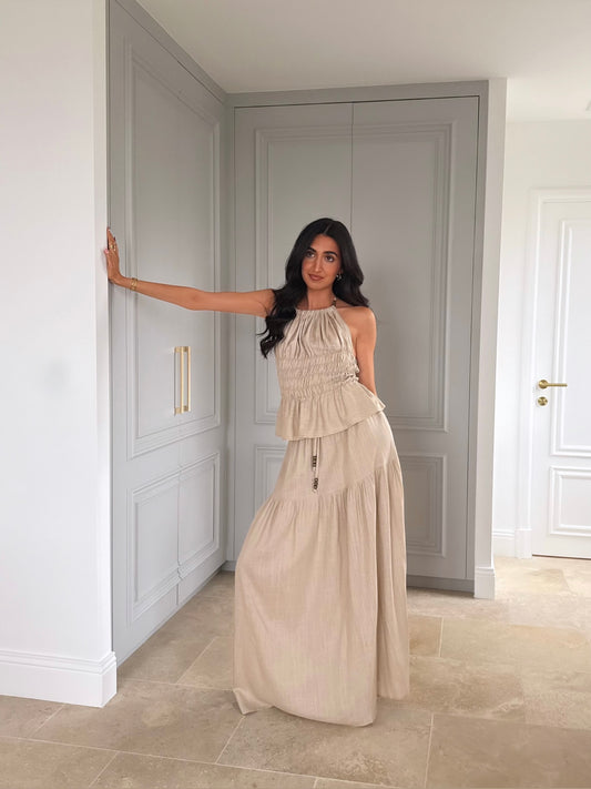 Ensemble sable beige