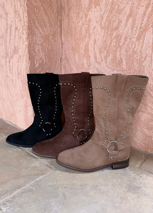 Bottines cloutées (3 coloris)