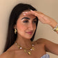 Collier soleil breloques
