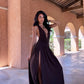 Robe longue fendue (2 coloris)