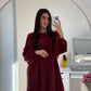 Robe pull bordeaux