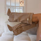 Bottes à talons en daim (2 coloris)