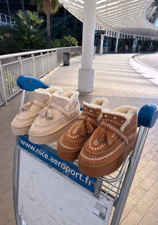 Chaussures fourrées hautes (2 coloris)