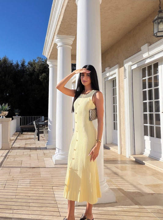 Robe longue à boutons (2 coloris )