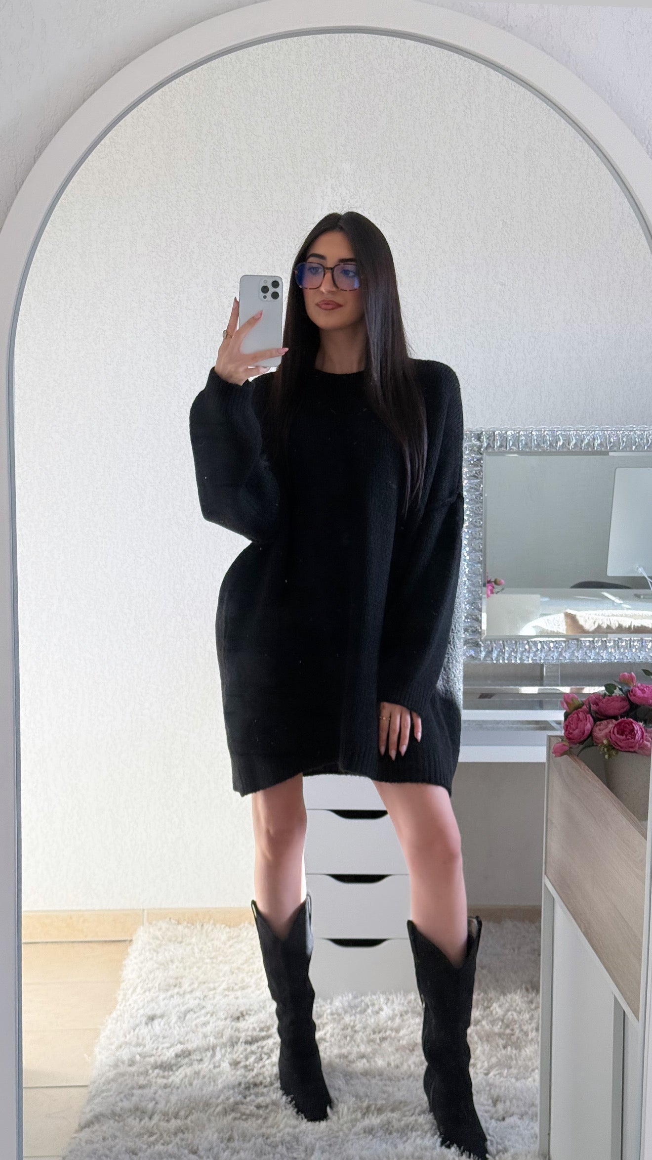 Robe pull noire