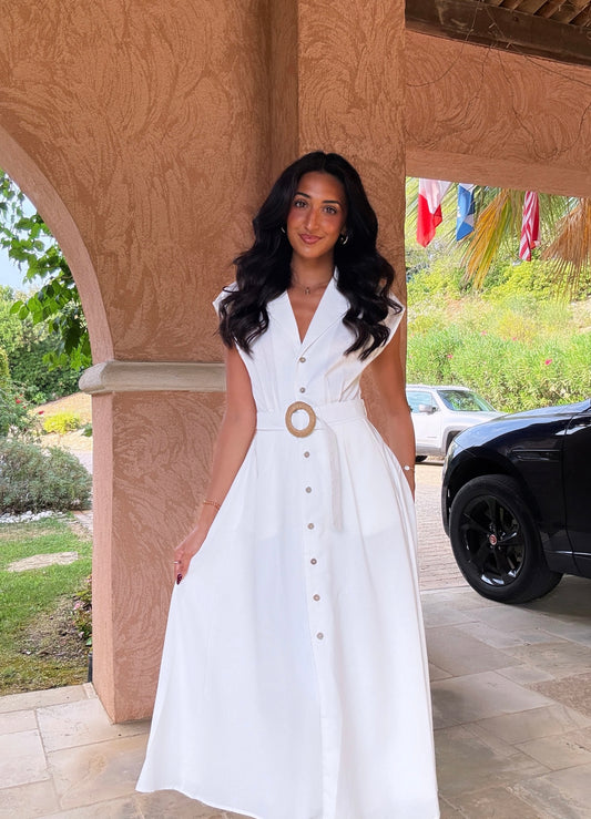 Robe longue en lin (3 coloris)