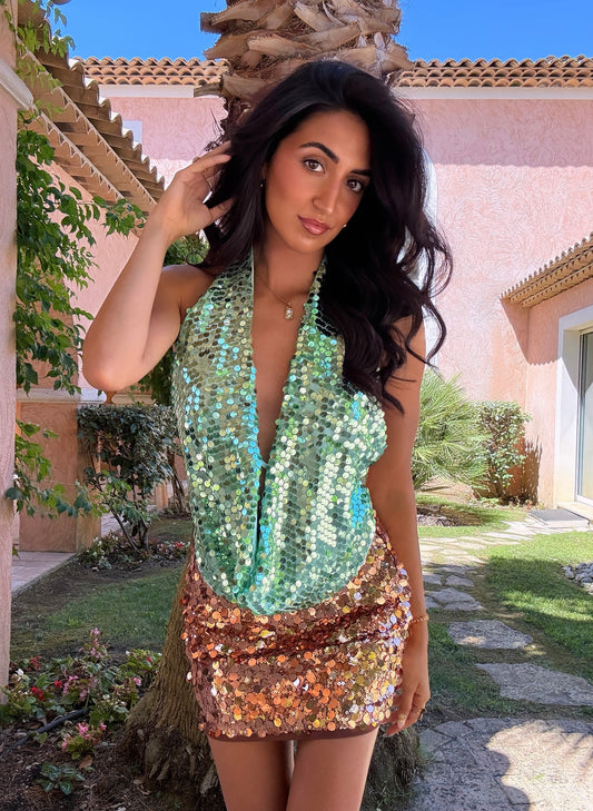 Jupe à strass (2 coloris)
