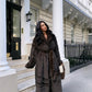 Veste fourrure chocolat