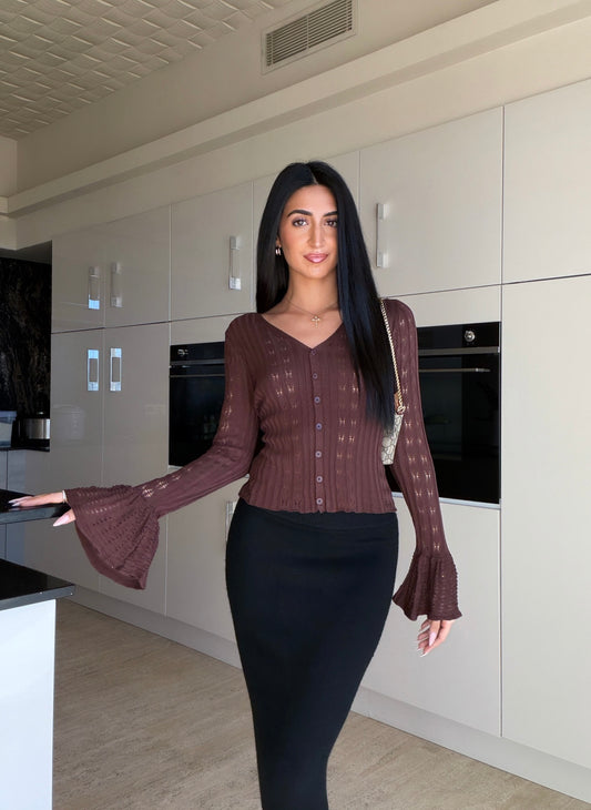 Haut à manches évasées (2 coloris)