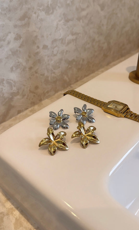 Boucles d’oreilles fleurs