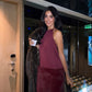 Robe de soirée fourrure (2 coloris)