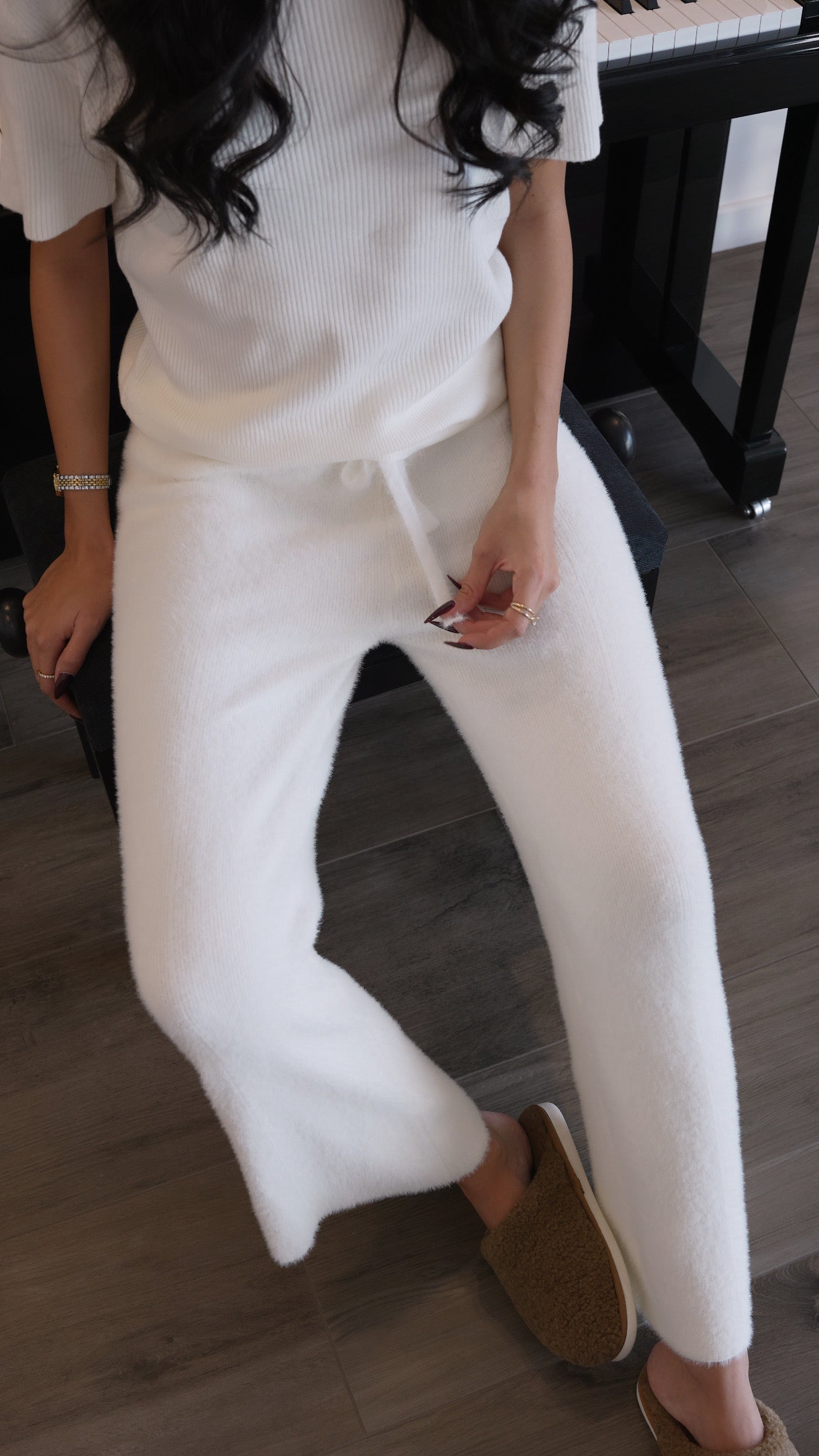 Pantalon doux à cordon (5 coloris)