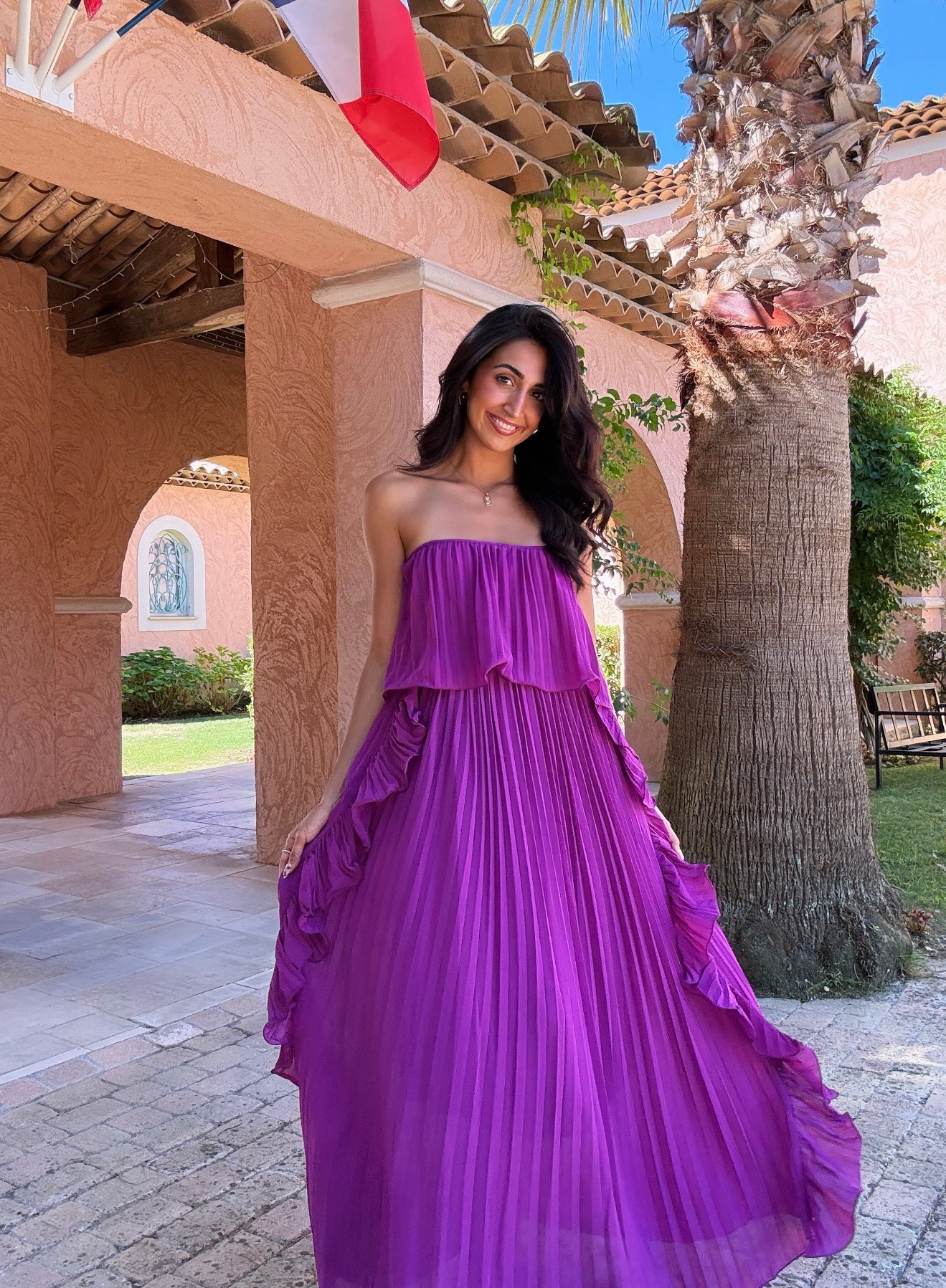 Robe bustier à volants (2 coloris)