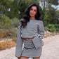 Ensemble rayé jupe/pull