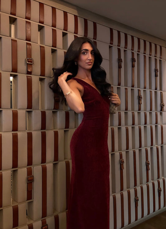 Robe longue en velours (2 coloris)