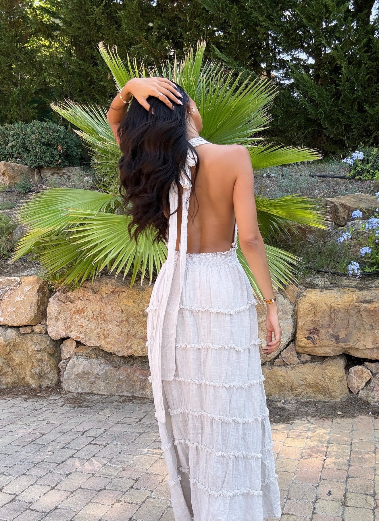 Robe longue dos nu (2 coloris)