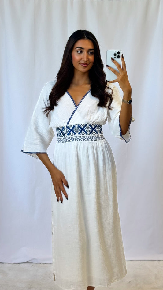 Robe longue blanche