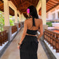 Ensemble top et jupe longue (3 coloris)