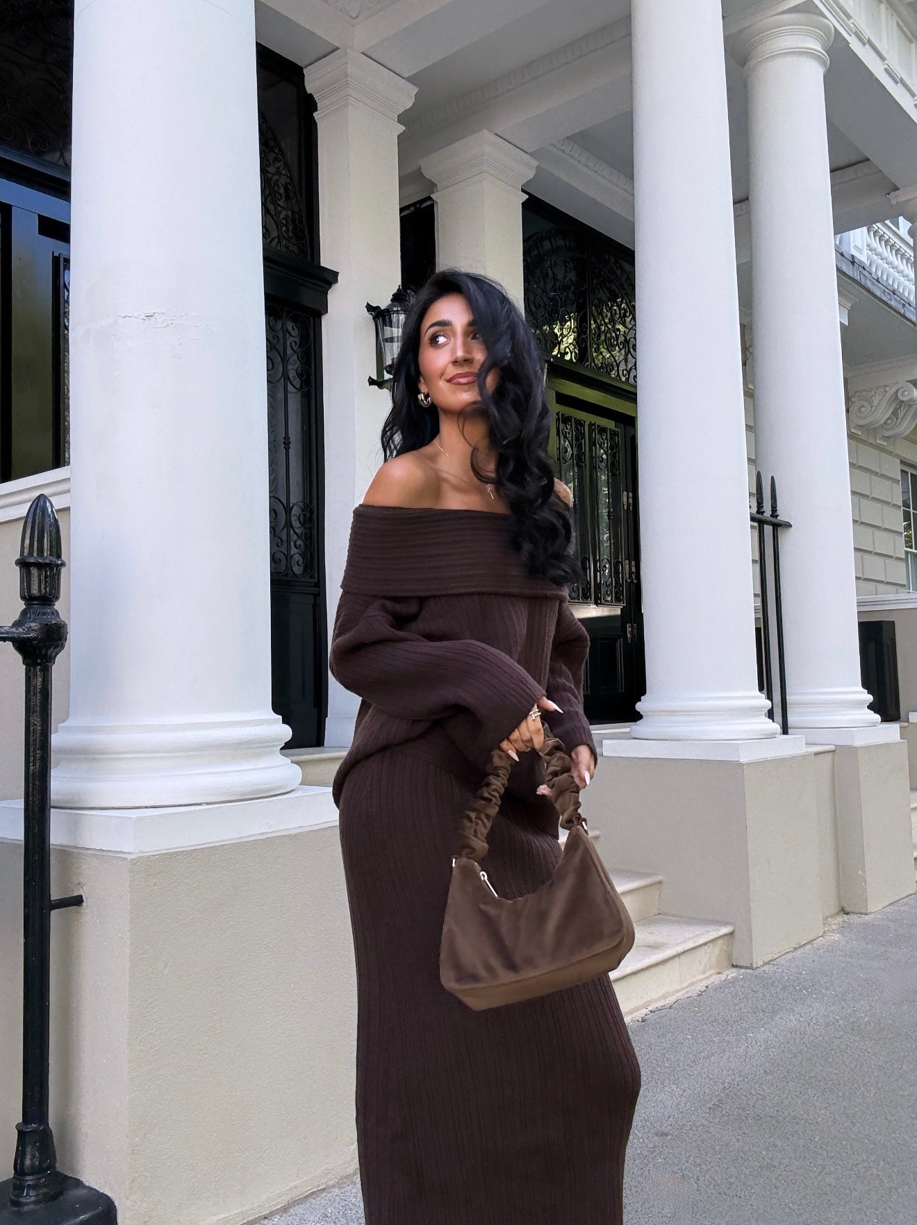 Ensemble doux bardot et jupe (3 coloris)