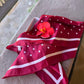 Coffret 3 foulards à pois (rouge, blanc, noir)