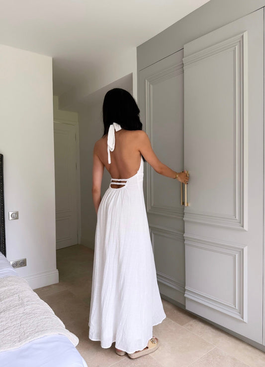 Robe longue dos nu (4 coloris)