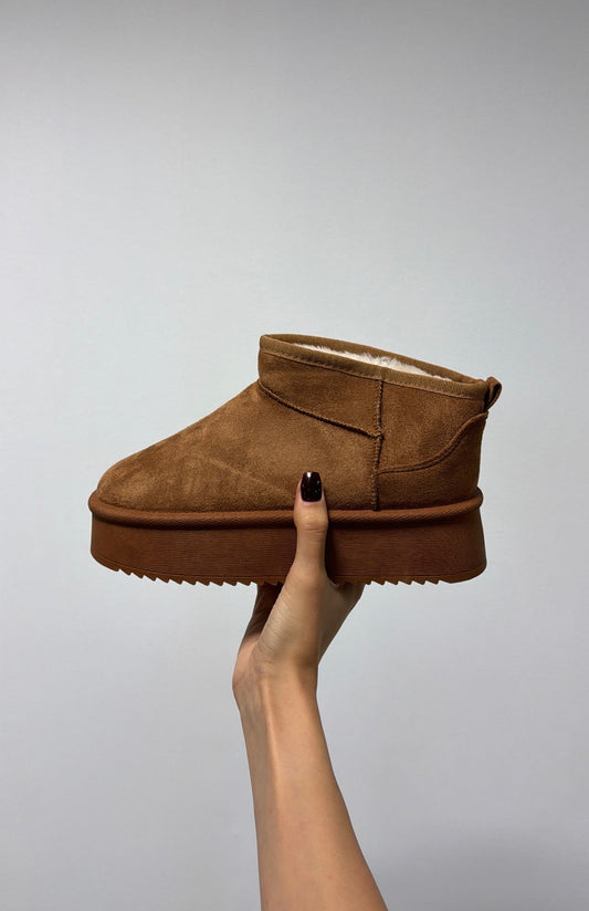 Bottines haute camel (sans boîte)