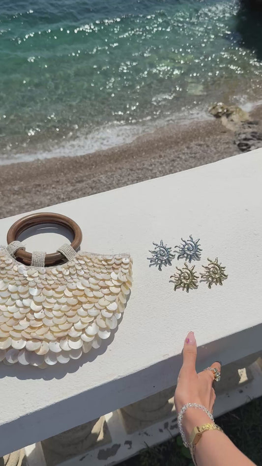 Boucles d’oreilles soleil