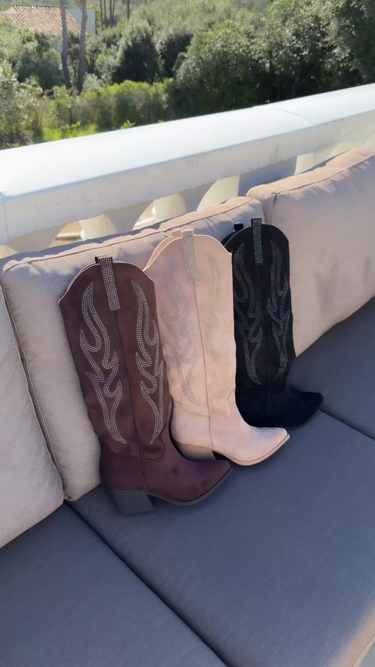 Santiags à strass (3 coloris)